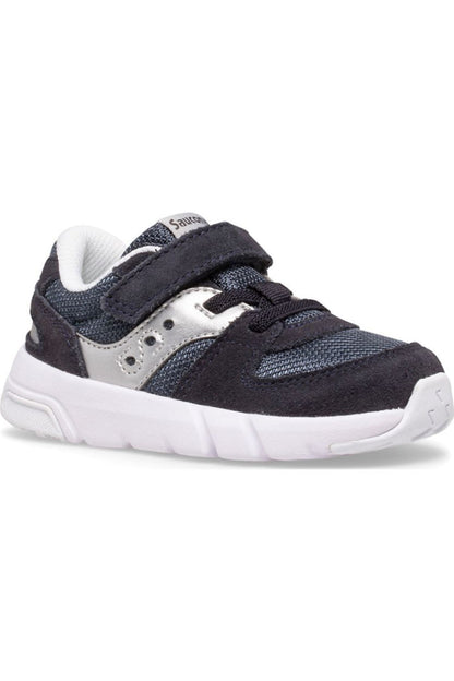 Saucony Little Kids Jazz Lite 2.0 in Navy/Silver