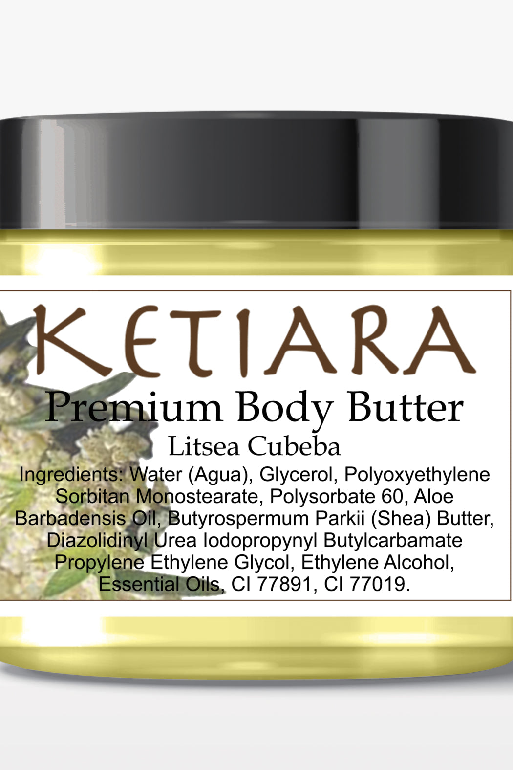 Scented Shea Body Butter Infused with Aloe Vera, 120 ml
