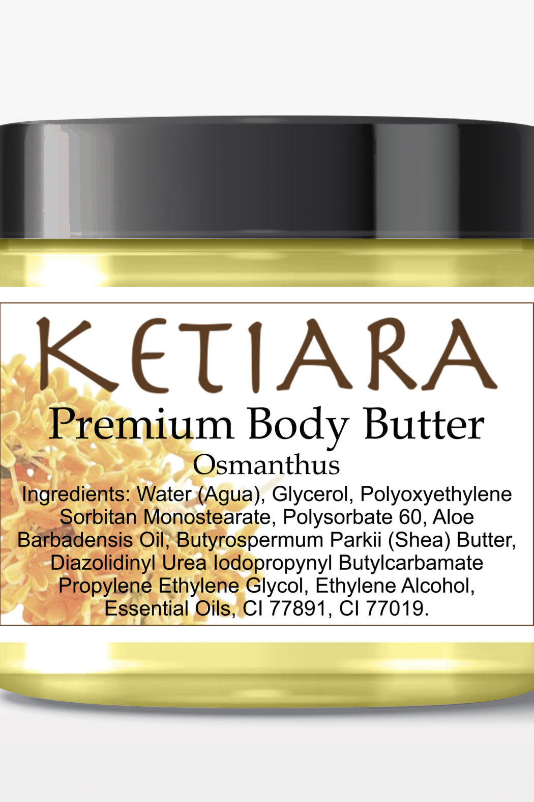 Scented Shea Body Butter Infused with Aloe Vera, 120 ml
