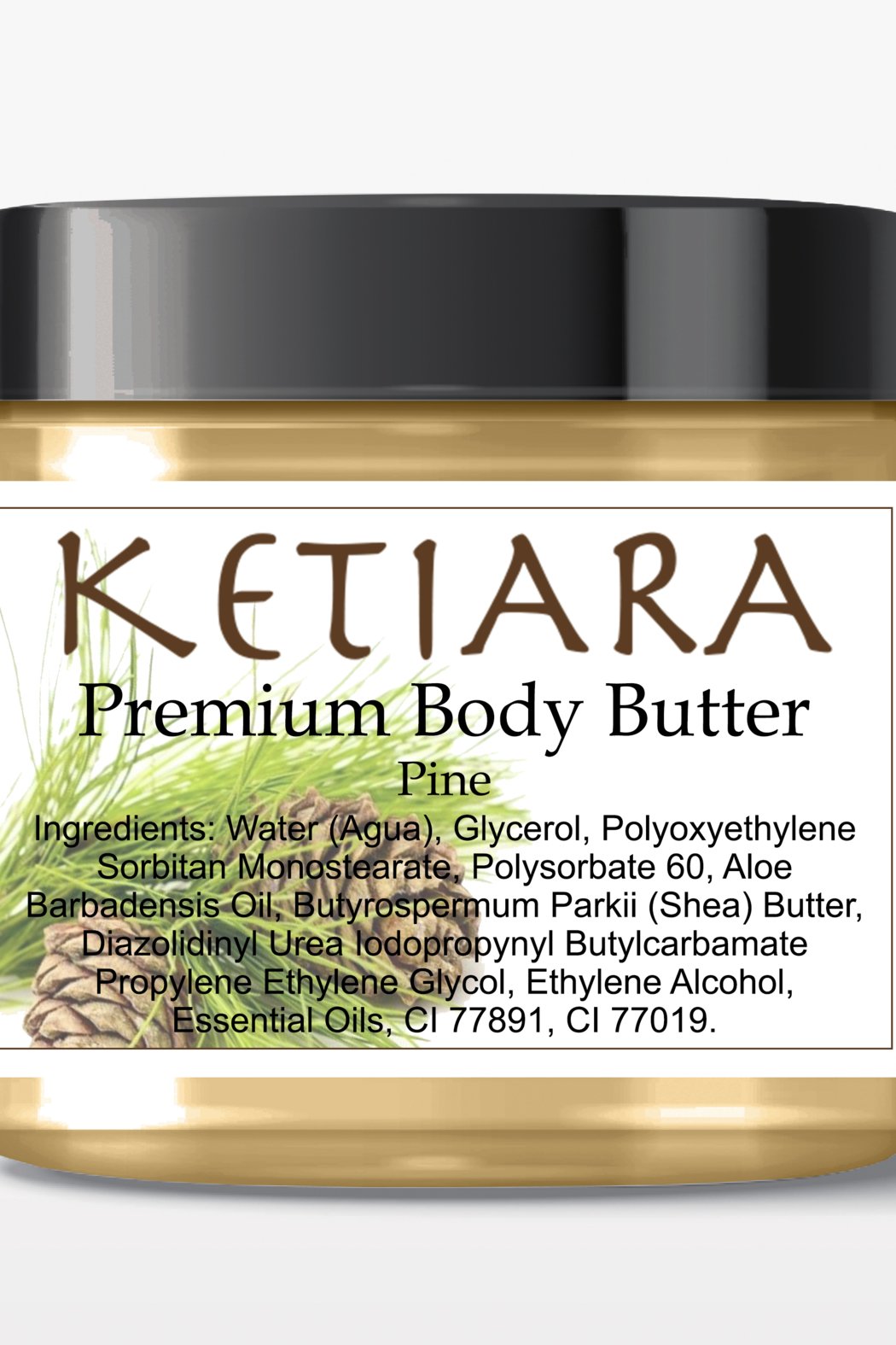 Scented Shea Body Butter Infused with Aloe Vera, 120 ml