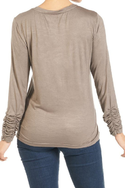 Scrunch Sleeve Tee