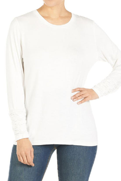 Scrunch Sleeve Tee