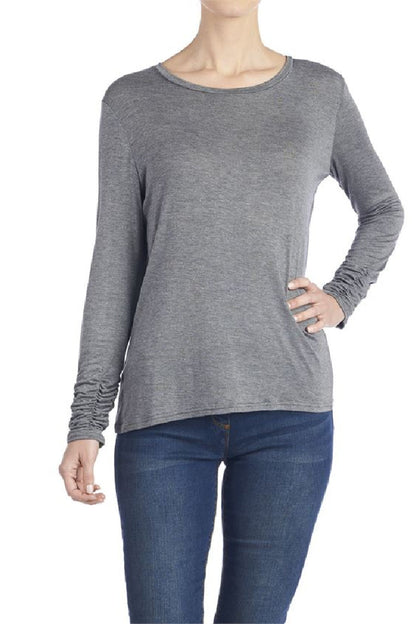 Scrunch Sleeve Tee