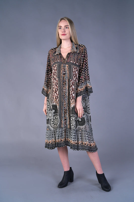 Colorful Empire Dress
