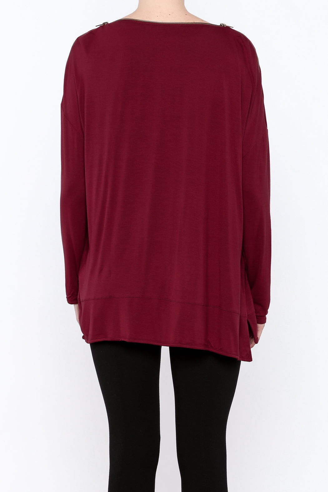 Zipper Neck Top