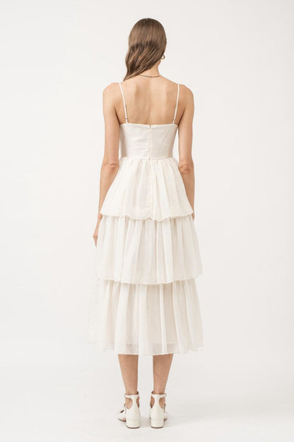Tiered Midi Dress
