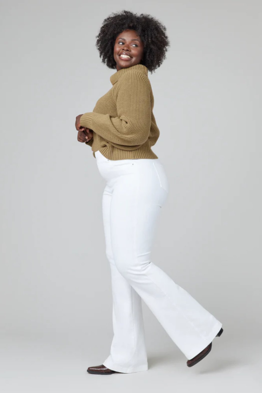 Spanx White Flare Jeans
