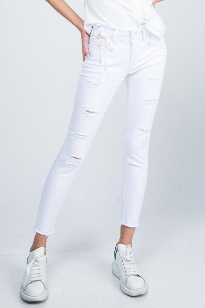 Frayed Denim Skinny