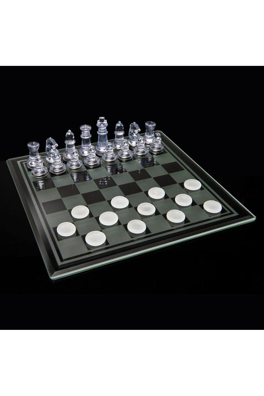 Chess And Checkers In Glass
