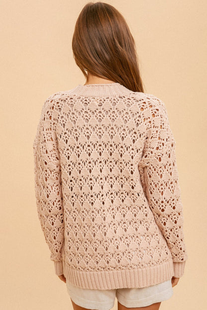 Spring Pointelle Cardigan
