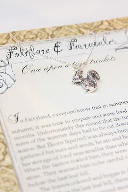 Squirrel storybook necklace
