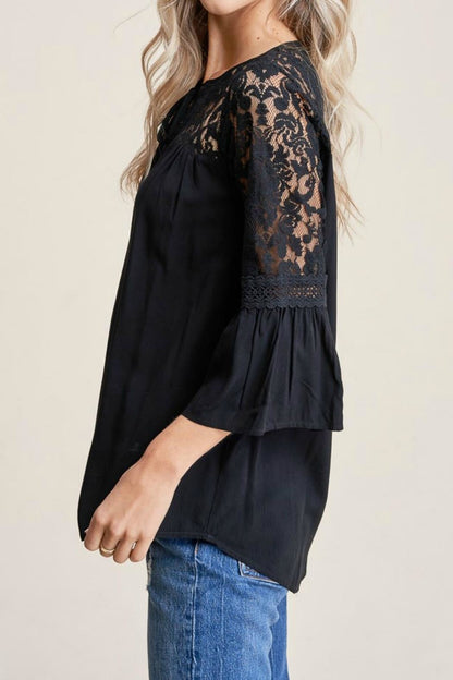 Lace Inset Top