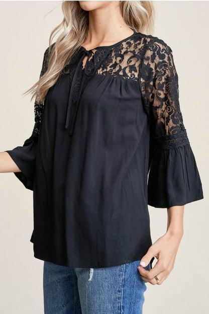 Lace Inset Top