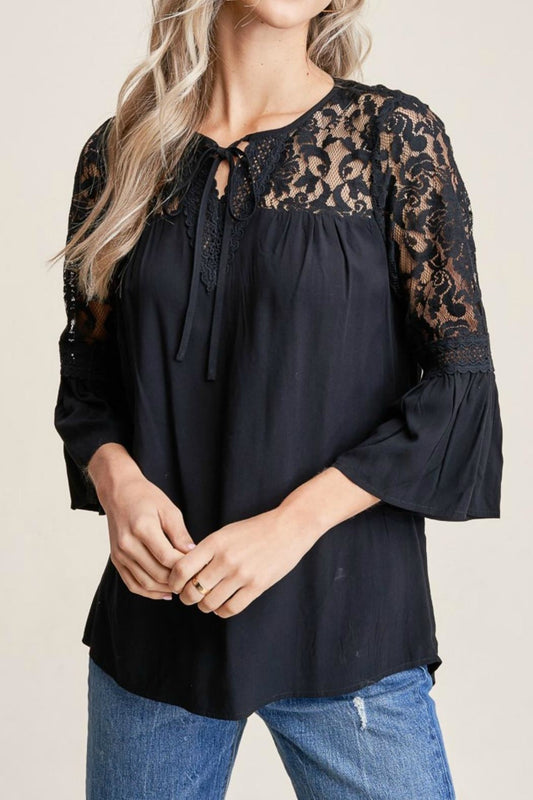 Lace Inset Top