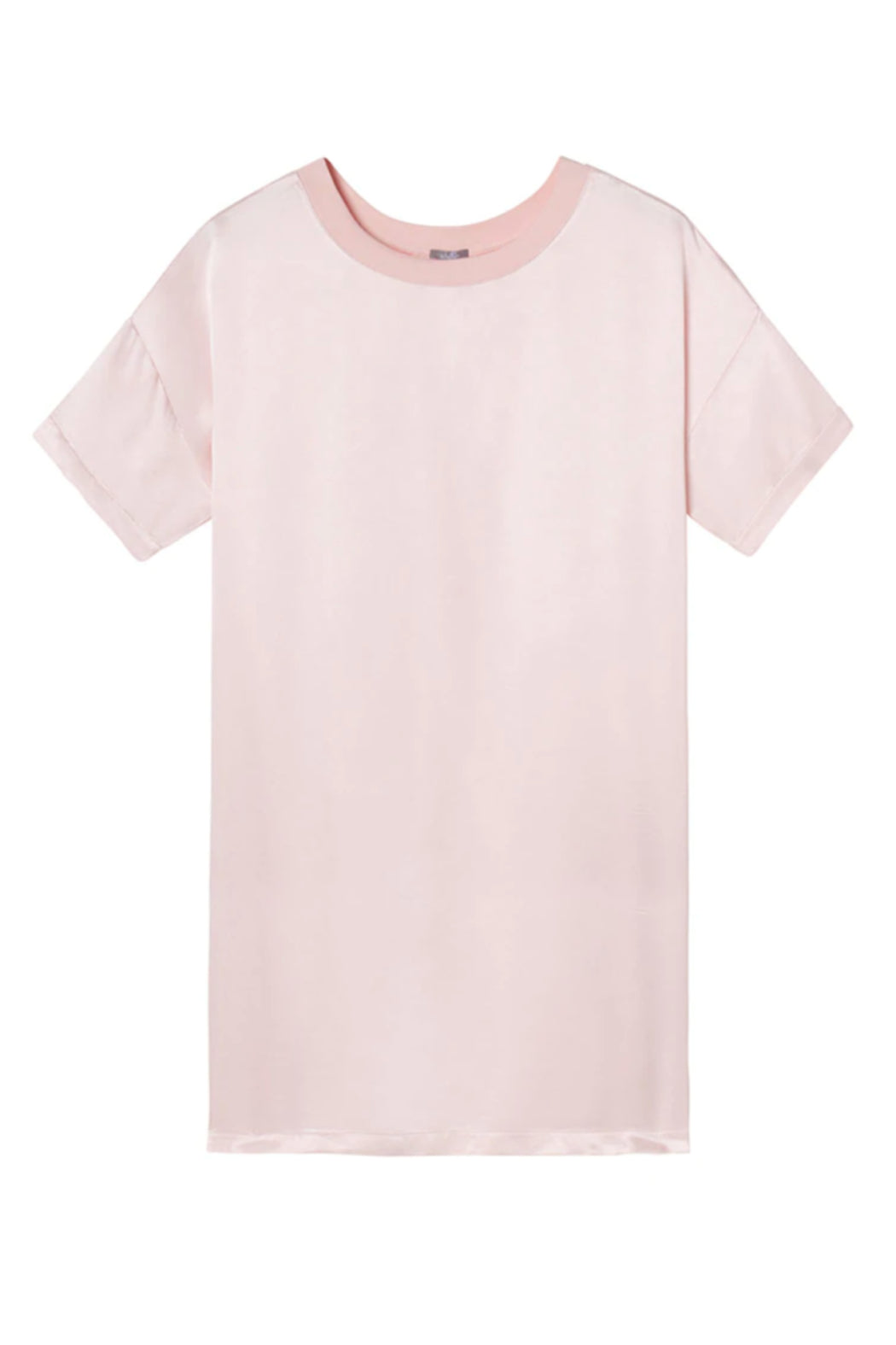 STONEY Crew Neck Satin Dress