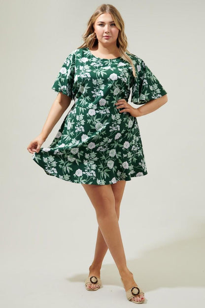 Kirby Floral Flouncy Mini Dress