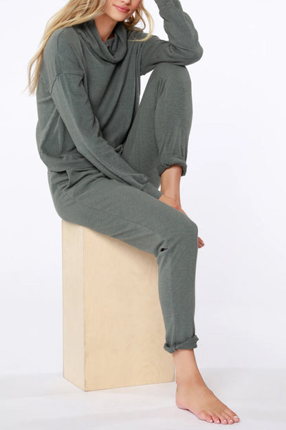 Sustainable Mock Neck Top