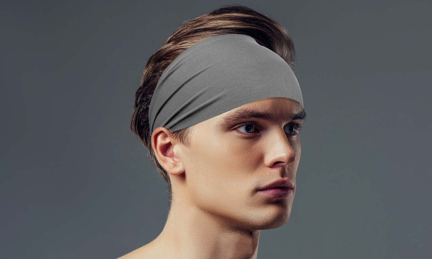 2 Pack Moisture Wicking Unisex Sweatband Head-Band- Assorted Colors