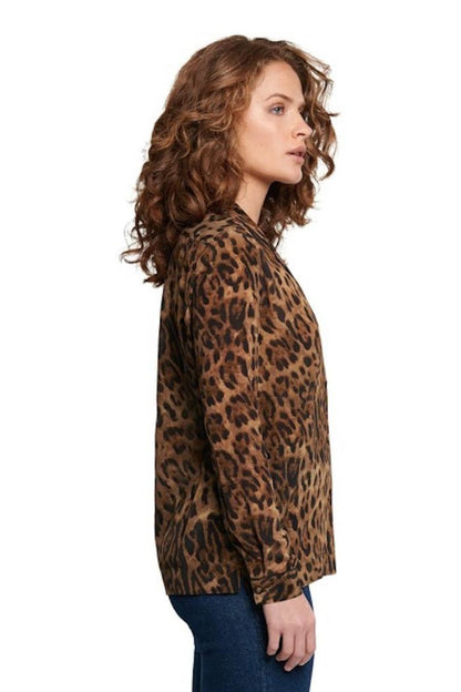 Leopard Button Up