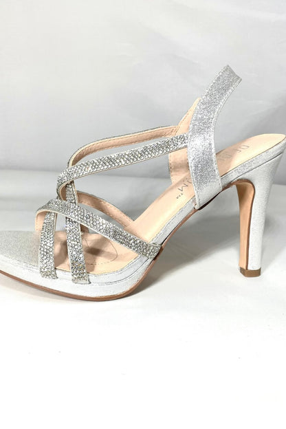 Taylor Silver-shimmer shoe