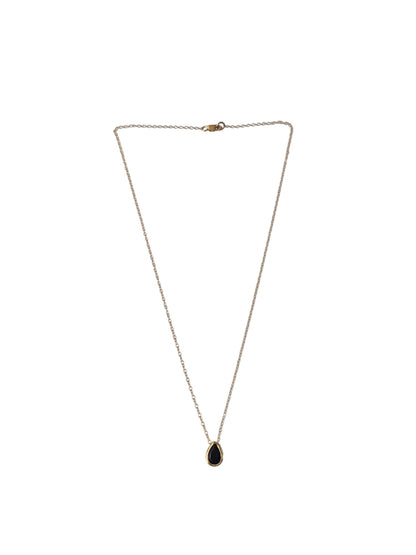 Black Onyx Teardrop Necklace