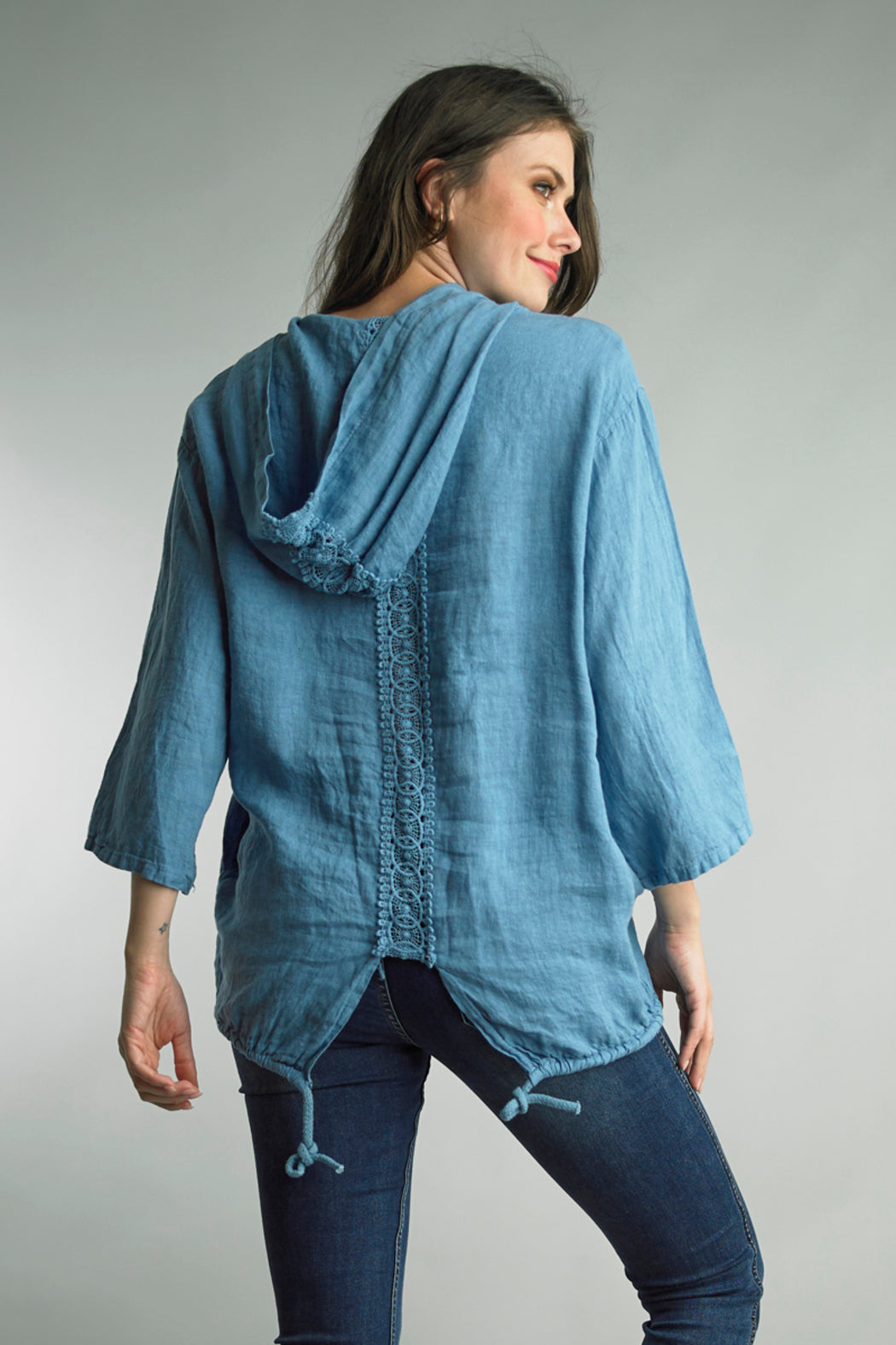 Linen Hoodie Jacket
