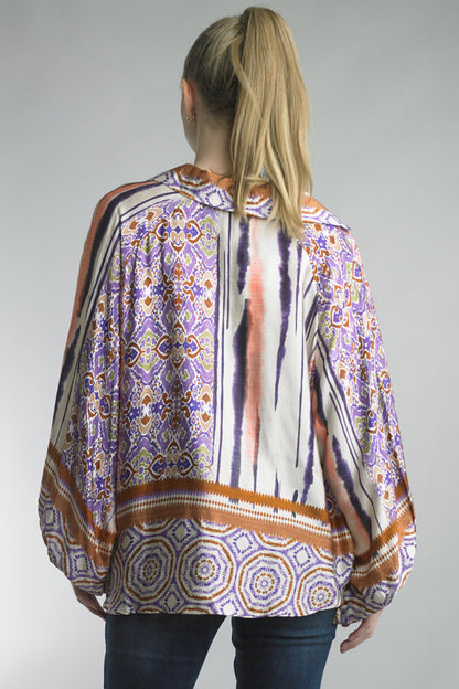 Purple Poet's Blouse