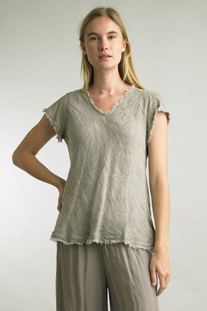 Taupe Bias Top