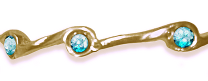 Aquamarine Birthstone Stacker Ring