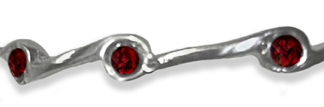 Garnet Birthstone Stacker Ring