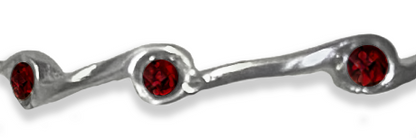 Garnet Birthstone Stacker Ring