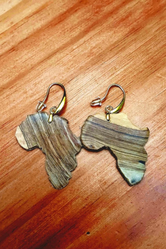 Map Of Africa-Earrings