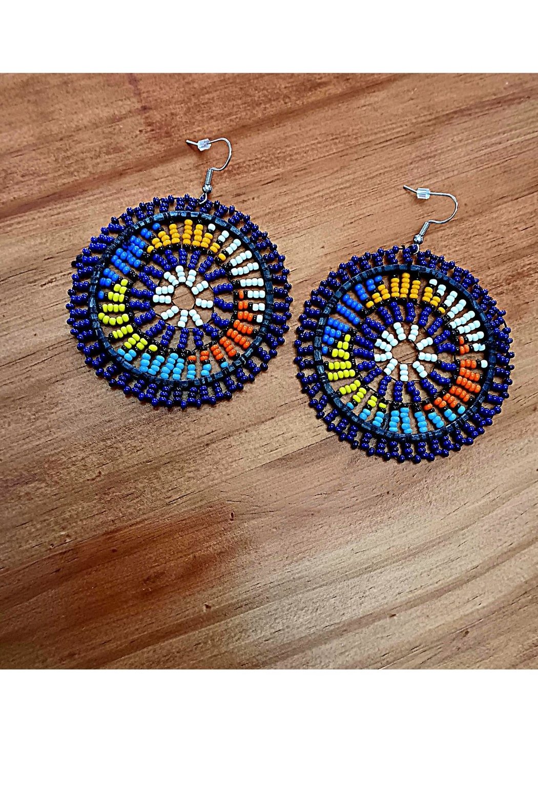 Tribal Rainbow Web-Earrings