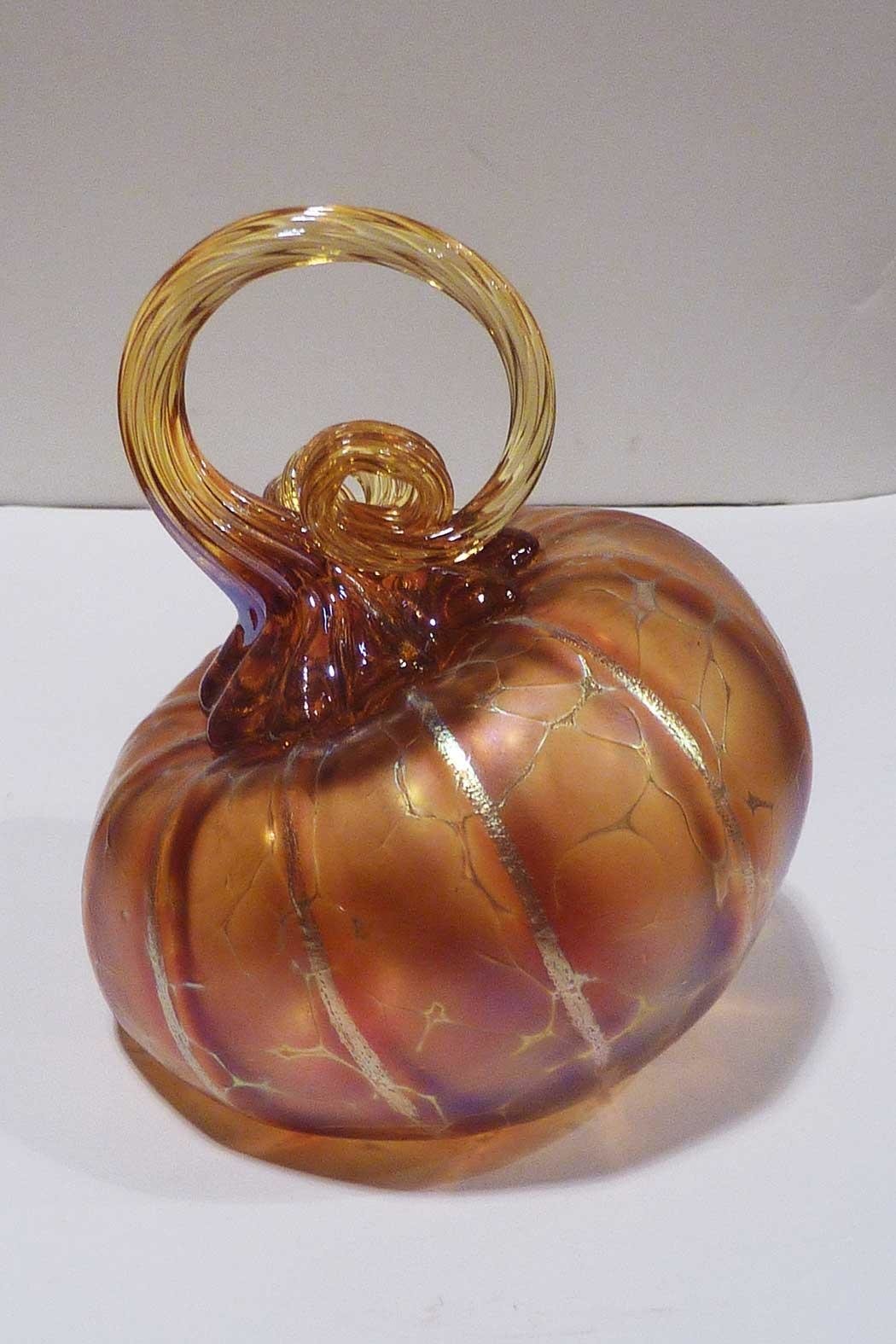 Golden Glass Pumpkin