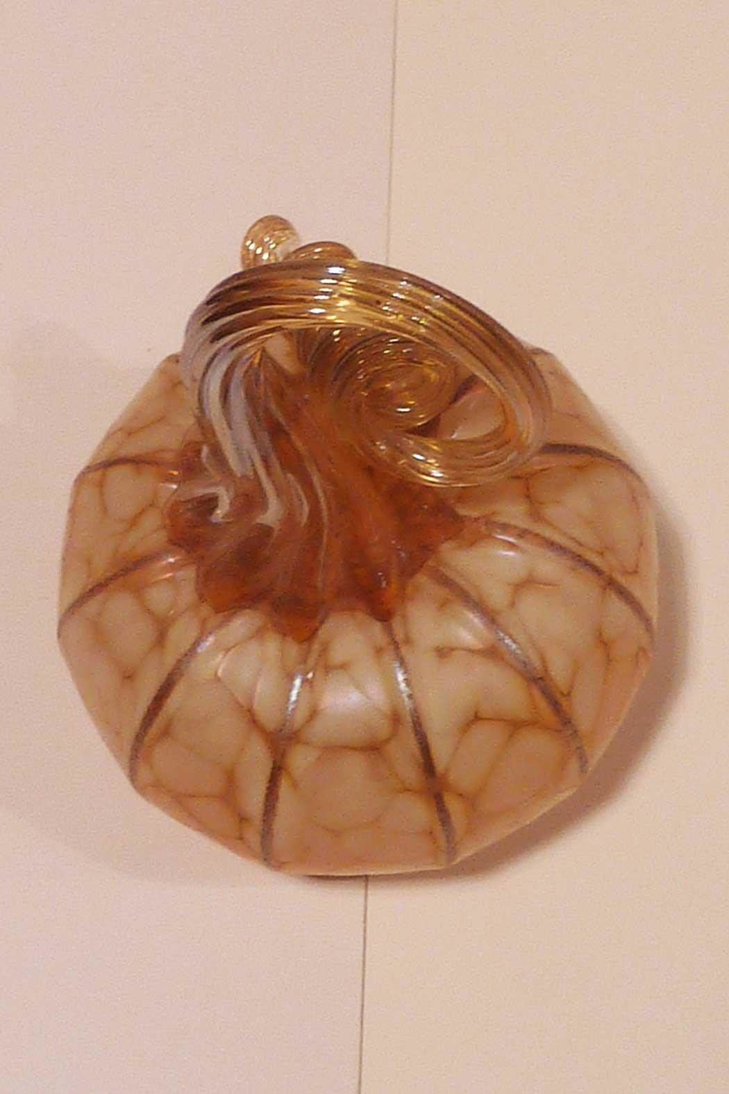 Ivory Glass Pumpkin