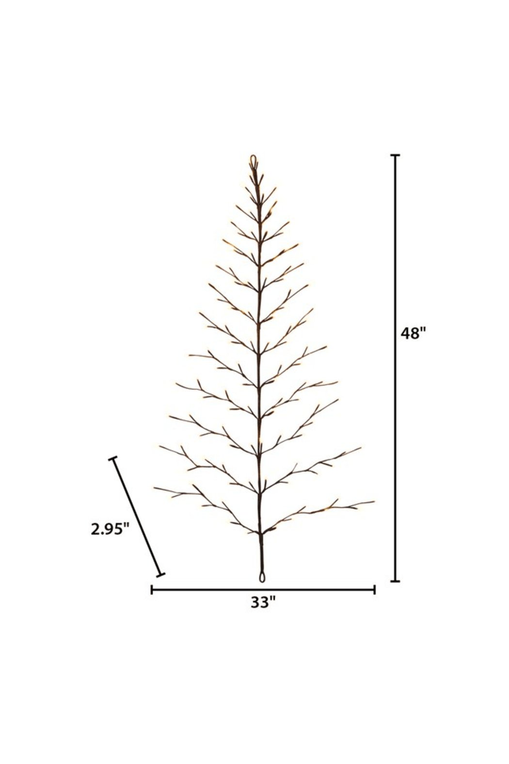 Electric Lighted Wall Tree