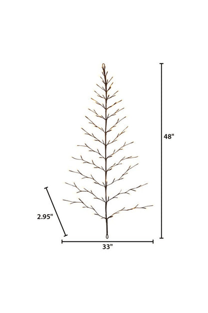 Electric Lighted Wall Tree