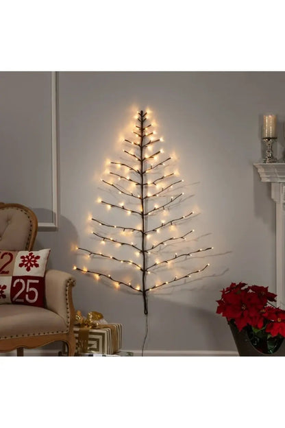 Electric Lighted Wall Tree