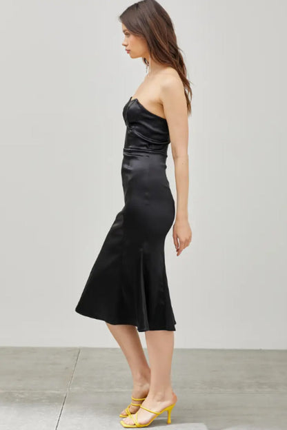 Tube Trumpet Midi Dress