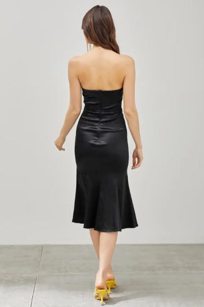 Tube Trumpet Midi Dress