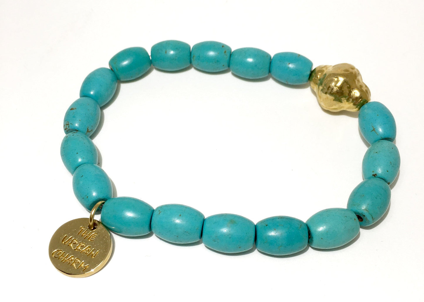 Natural Turquoise Healing Mantra Bracelet