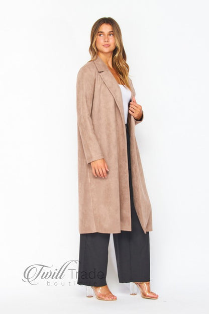 Faux Suede Coat