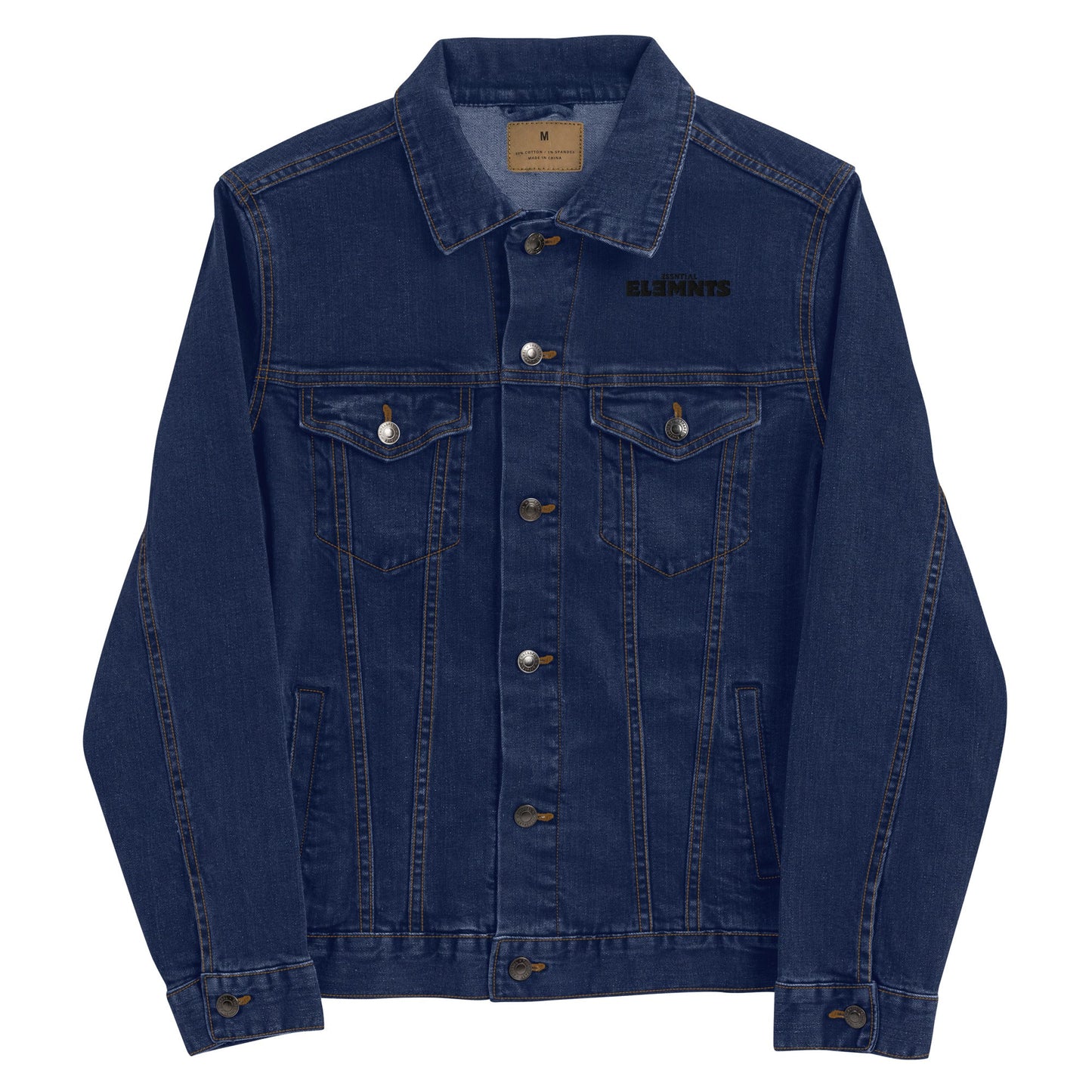 ESSNTIAL ELEMNTS Unisex Classic Denim Jacket