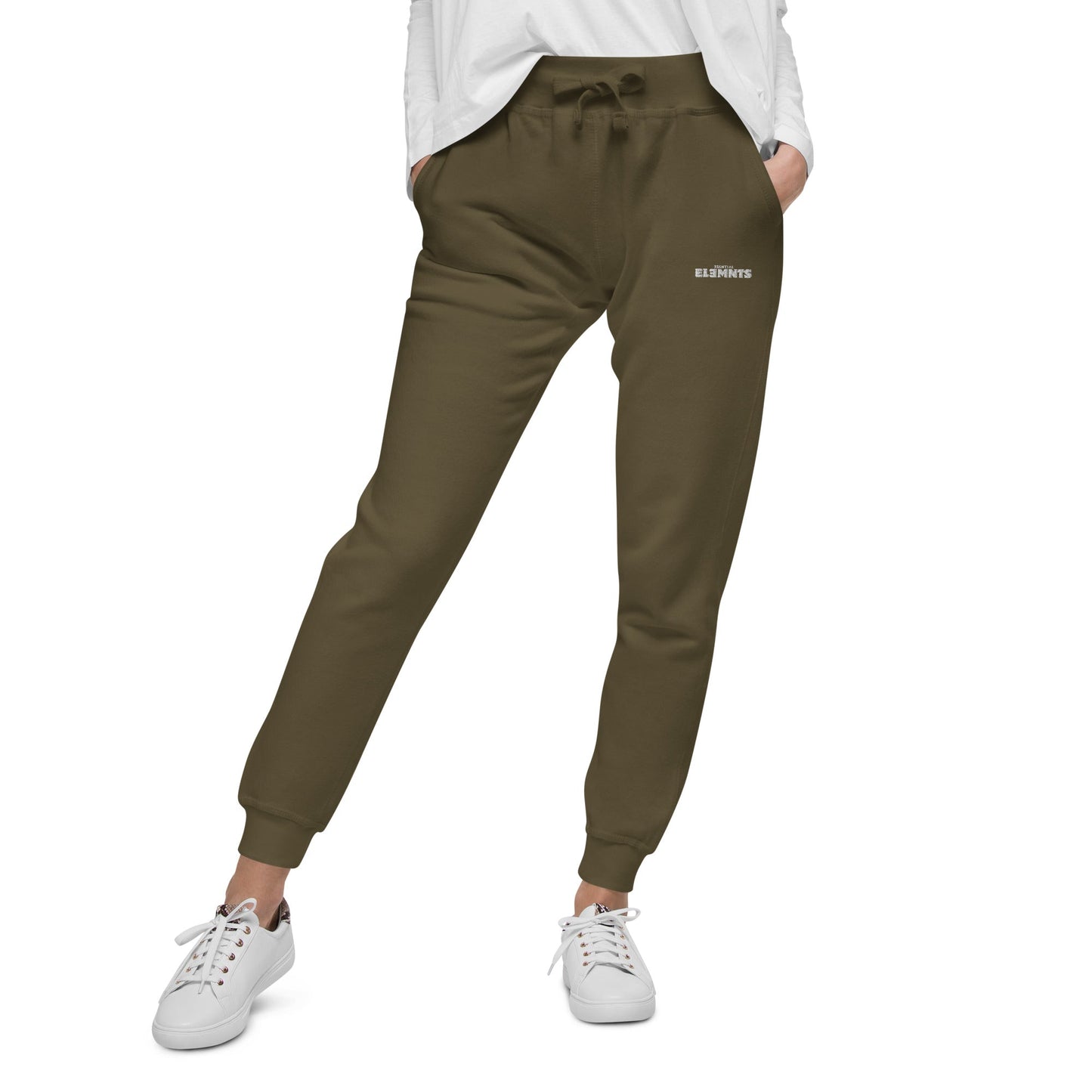 ESSNTIAL ELEMNTS Embroidered Unisex Fleece Sweatpants