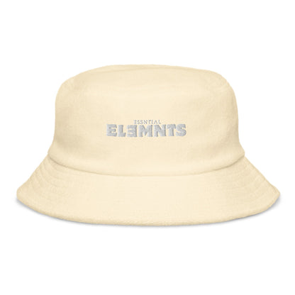 ESSNTIAL ELEMNTS Unisex Unstructured Terry Cloth Bucket Hat