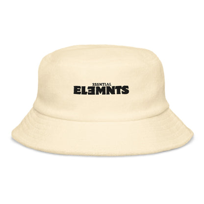 ESSNTIAL ELEMNTS Unisex Unstructured Terry Cloth Bucket Hat