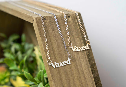 “vaxed” pendant necklace