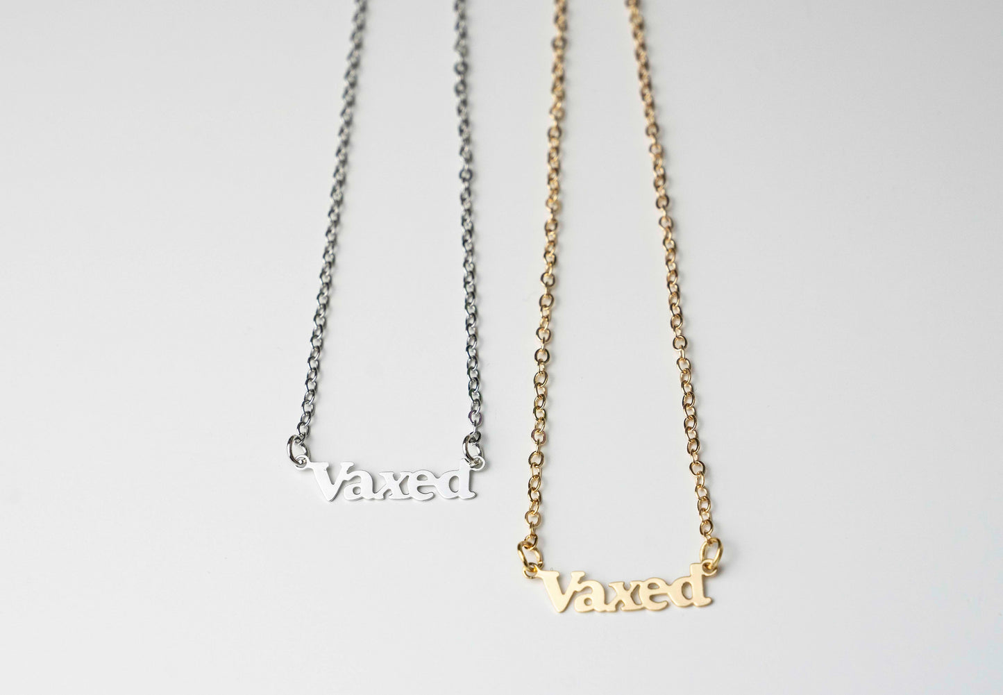 “vaxed” pendant necklace