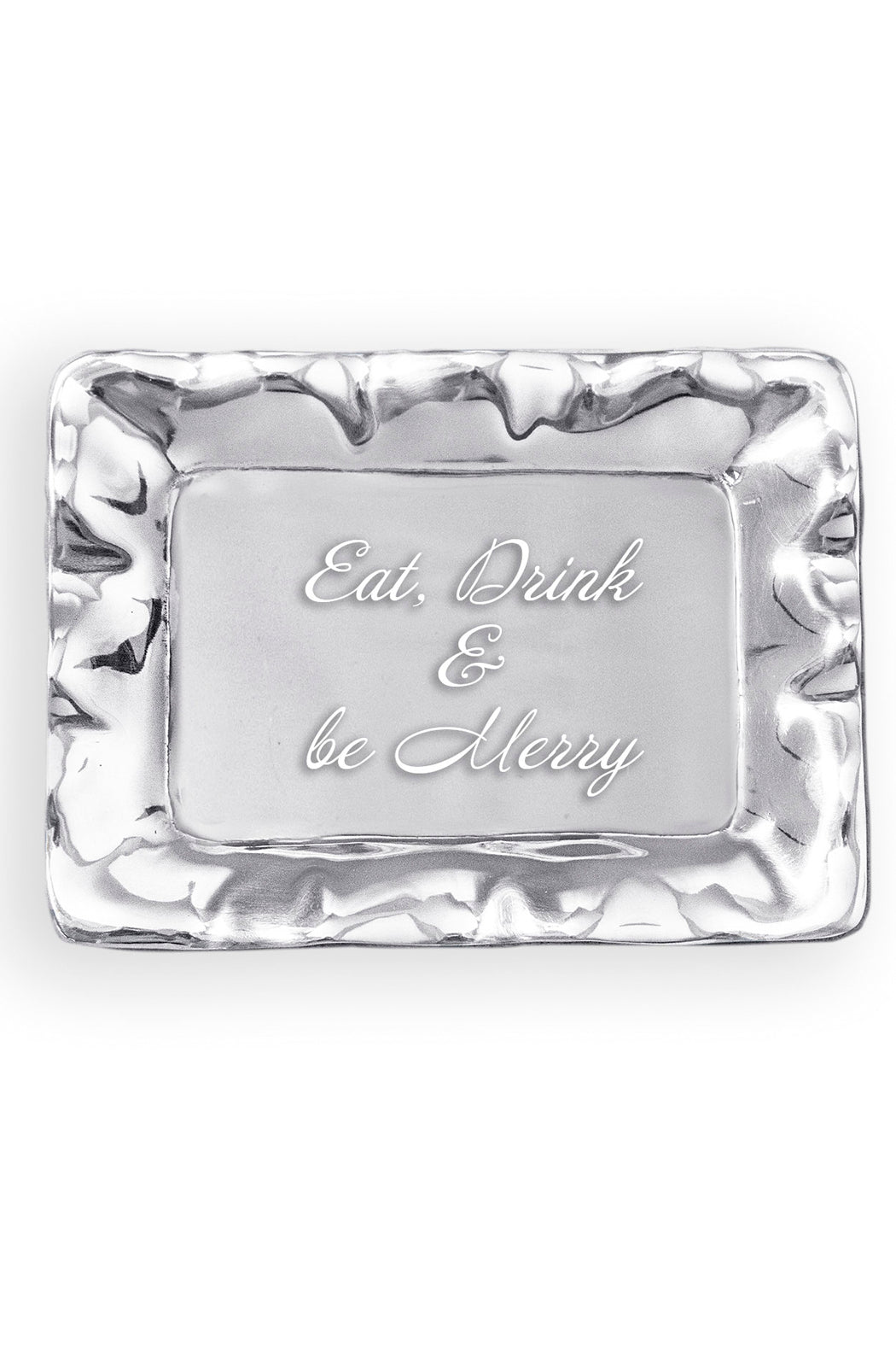 Engraved Vento Tray-Eat, Drink & Be Merry