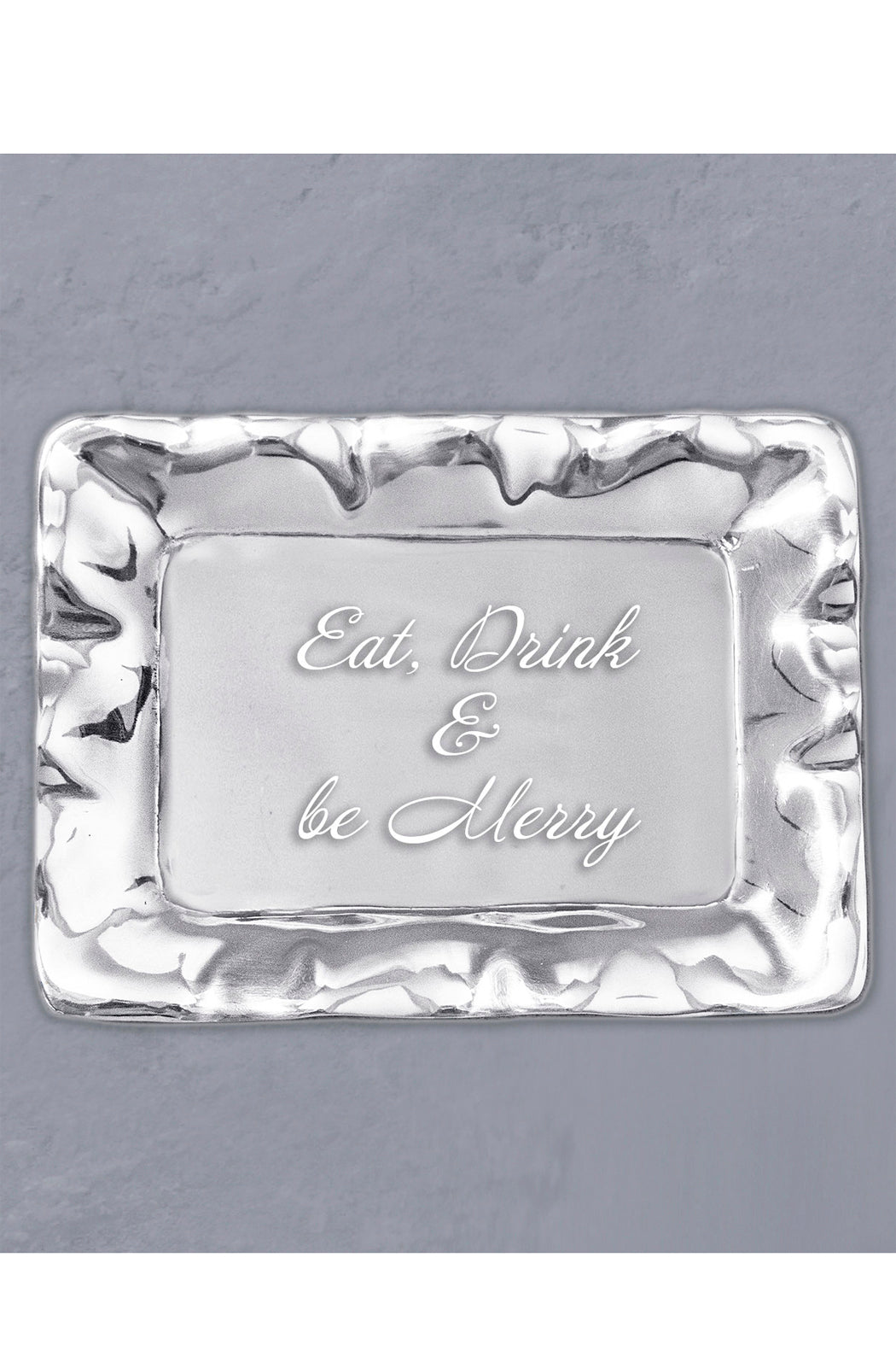 Engraved Vento Tray-Eat, Drink & Be Merry